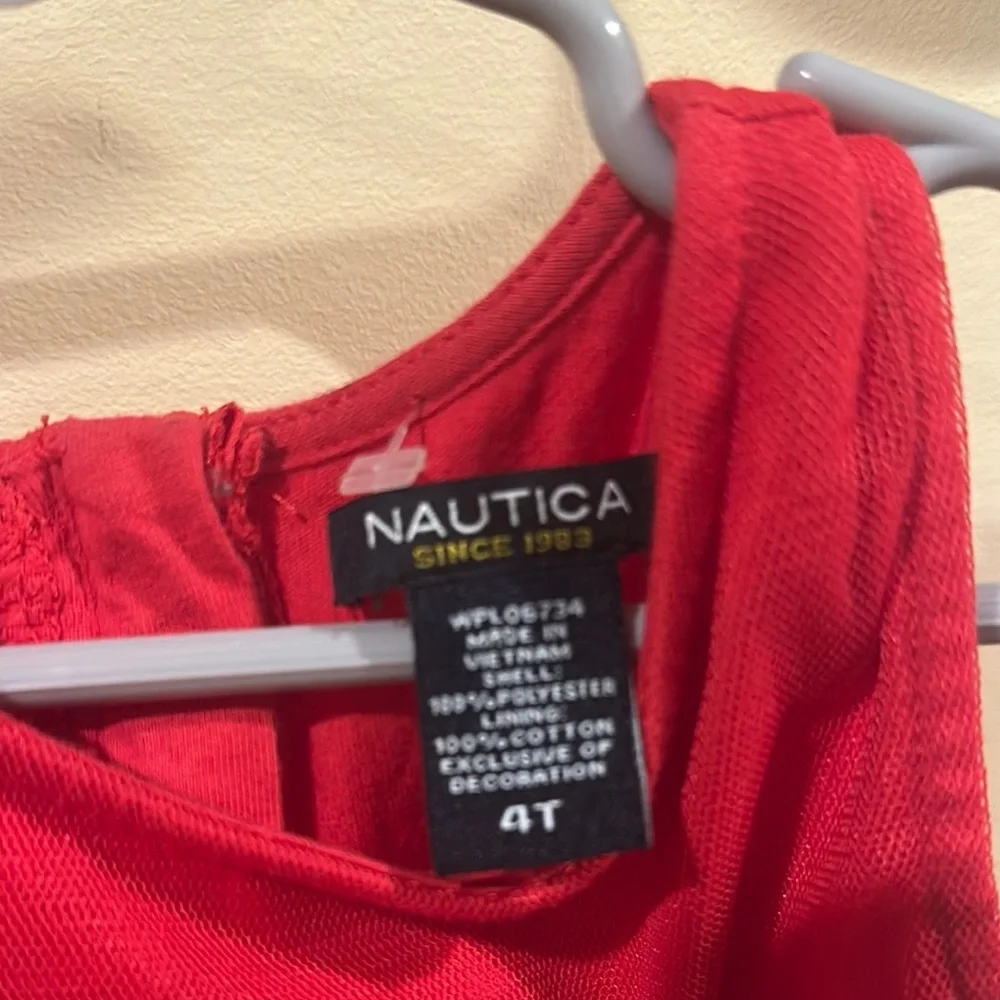 Nautica Red Kids Formal Dress